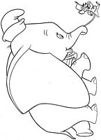 kolorowanki Dumbo do wydruku Disney malowanka numer 29